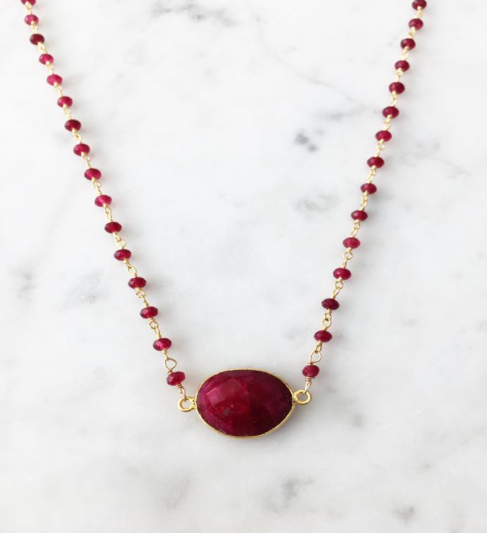Mrs. Parker Endless Summer Necklace Ruby